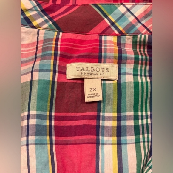Talbots - Classic Casual Plaid Shirt - Picture 7 of 10